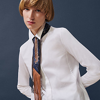 Les Chiens Parisiens beaded Twilly - Blue | Hermès Poland